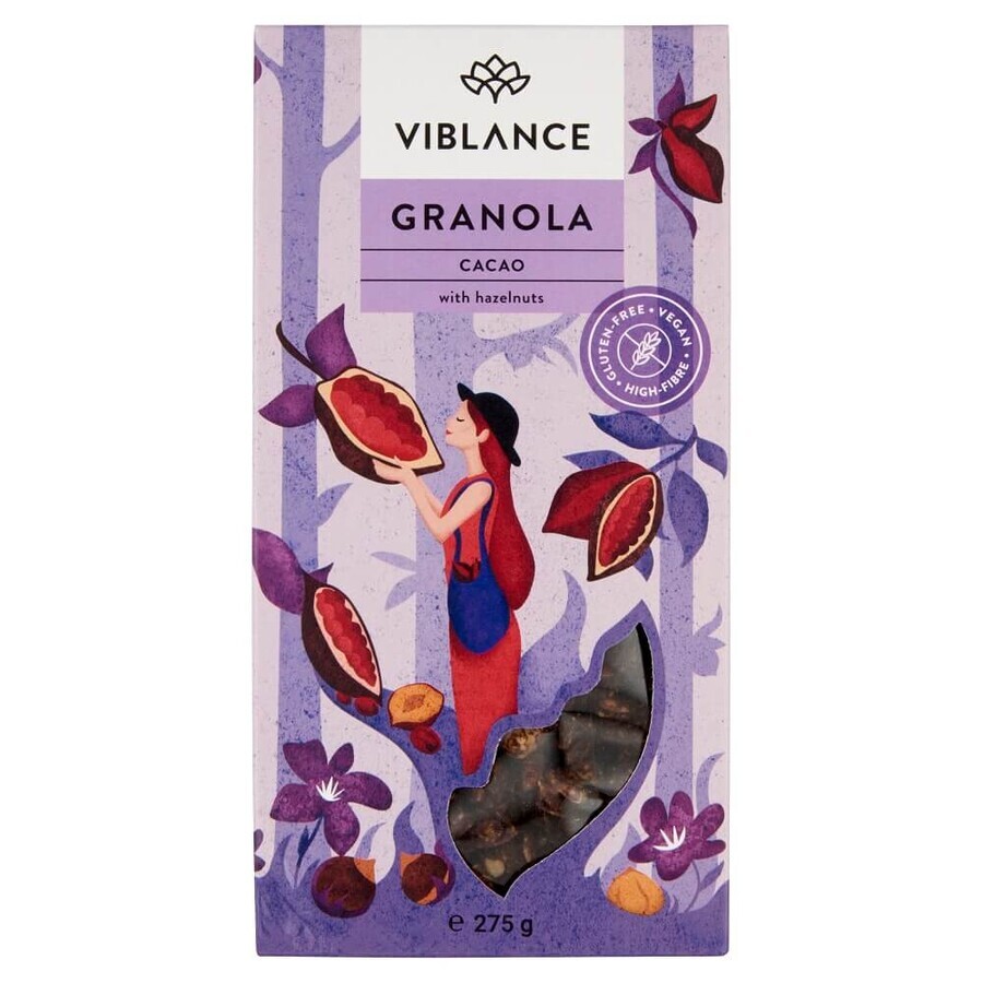 Granola Cacao fara gluten, 275 g, Viblance