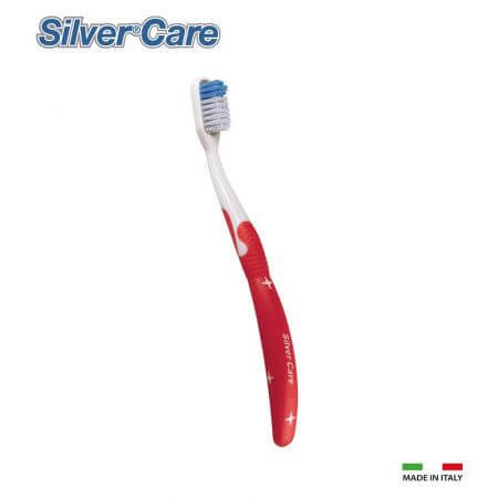 Periuta de dinti medium Rosie + 1 rezerva interschimbabila, Silver Care