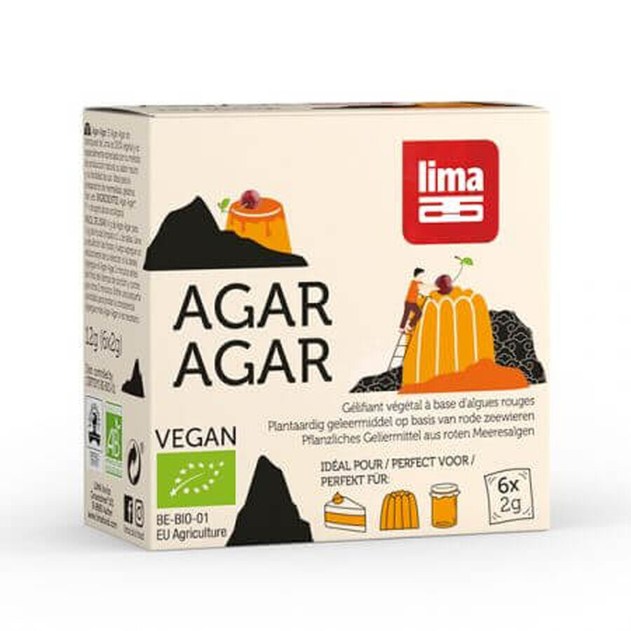 Agar-Agar Bio, 6x2 g, Bio Holistic