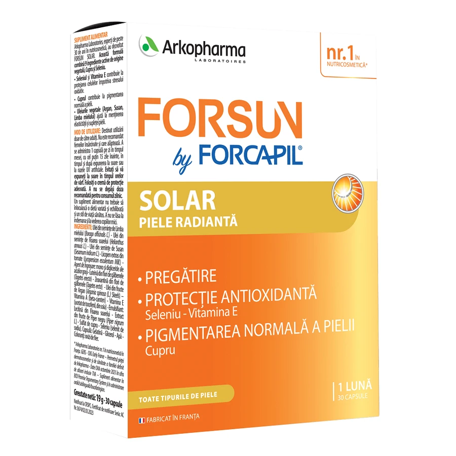 Forcapil Forsun Solar, 30 Kapseln, Arkopharma