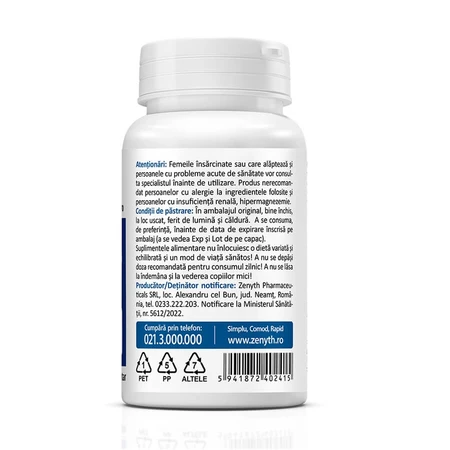 Magnesium Pidolate, 60 capsule, Zenyth