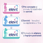 Elevit 1, Multivitamine pentru perioada de pre-conceptie si sarcina – Primul  trimestru de sarcina, 30 comprimate, Bayer