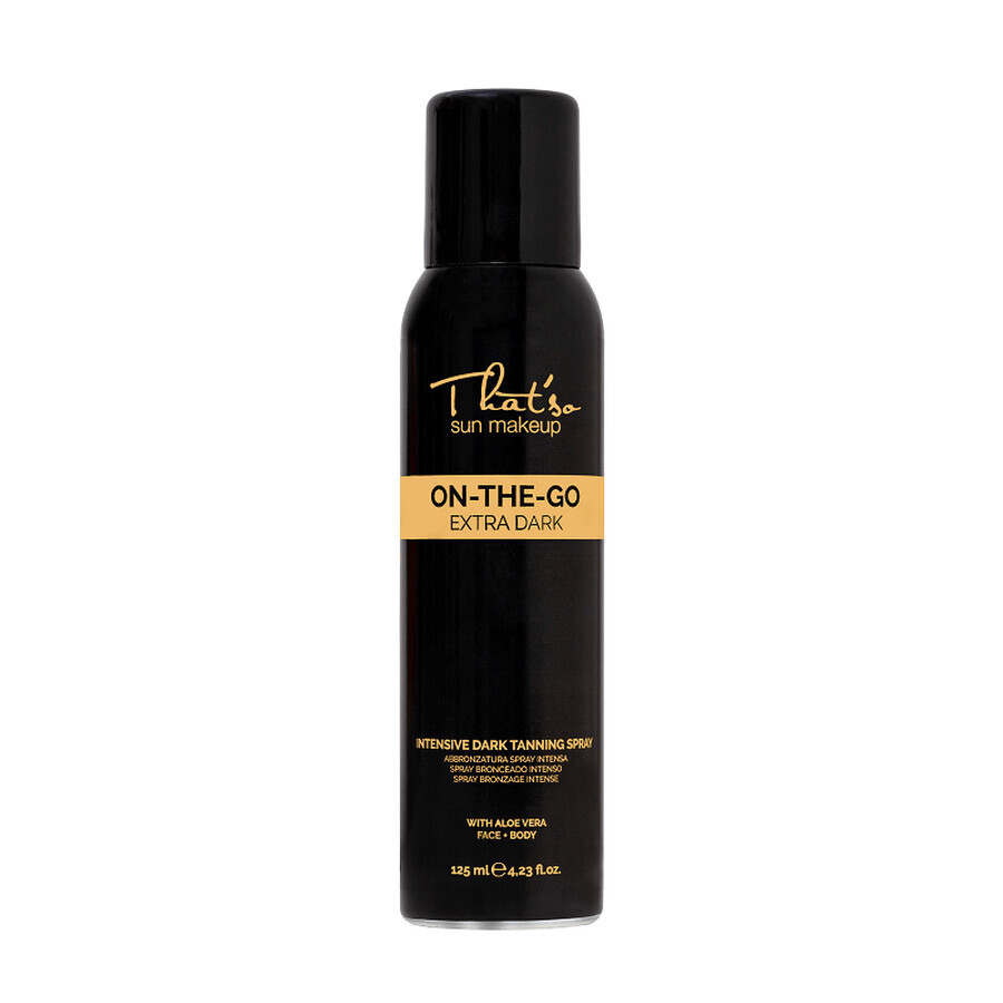 Spray autobronzant pentru fata si corp On the Go Extra Dark, 125 ml, That So