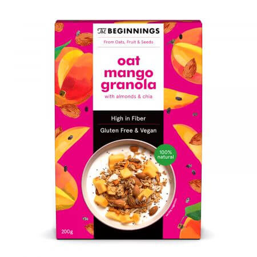 Granola cu Ovaz si Mango, 200 g, The Beginnings