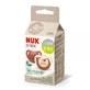 M3 Nature Silikon-Schnuller, 18-36 Monate, 2 Stück, Rot, Nuk