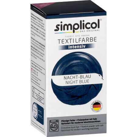 Simplicol Vopsea textile intensiv albastru închis, 550 g