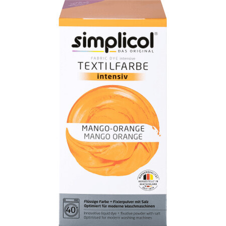 Simplicol Vopsea textile intensiv mango, 550 g