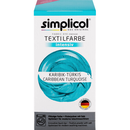 Simplicol Vopsea textile intensiv turquoise, 550 g