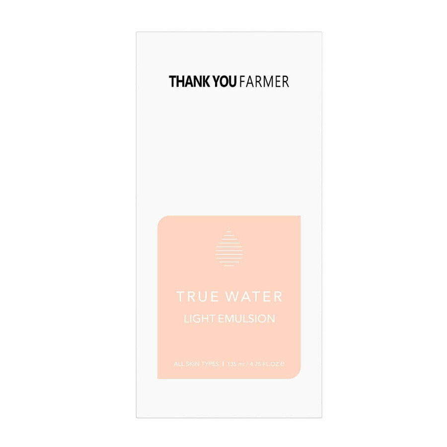 Emulsie hidratanta True Water Light Emulsion, 135 ml, Thank You Farmer