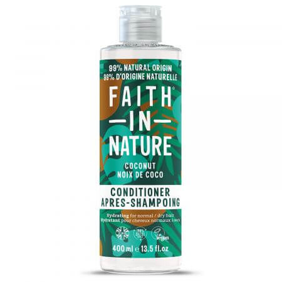 Balsam de par hidratant cu cocos, 400 ml, Faith in Nature