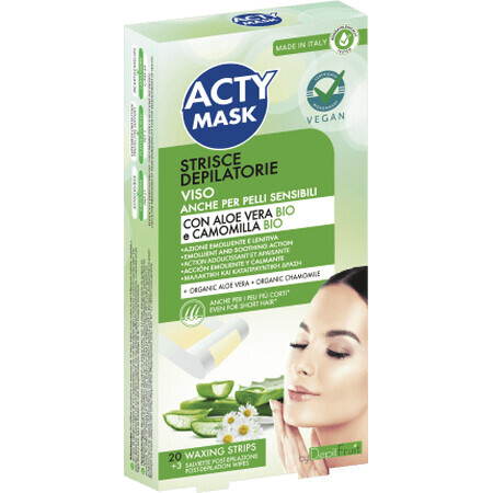 Acty Mask Benzi epilare facială, 20 buc