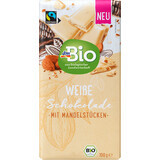 DmBio Cioccolato bianco con mandorle, 100 g