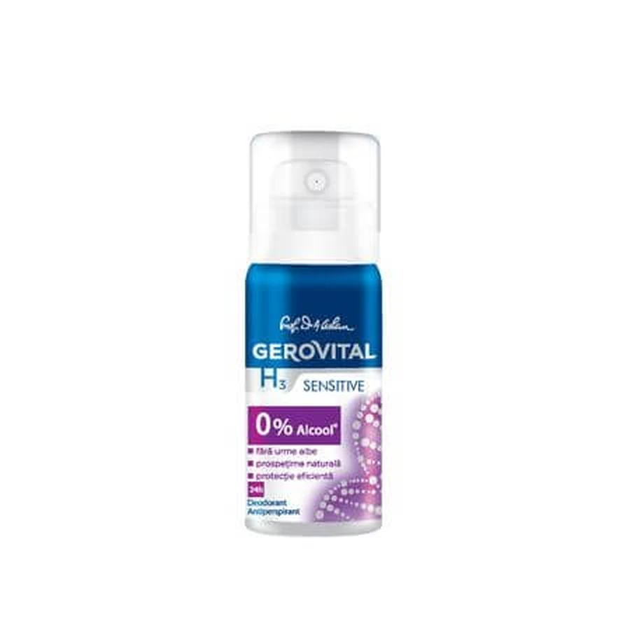 Gerovital Sensitive Deodorant Spray, 40 ml