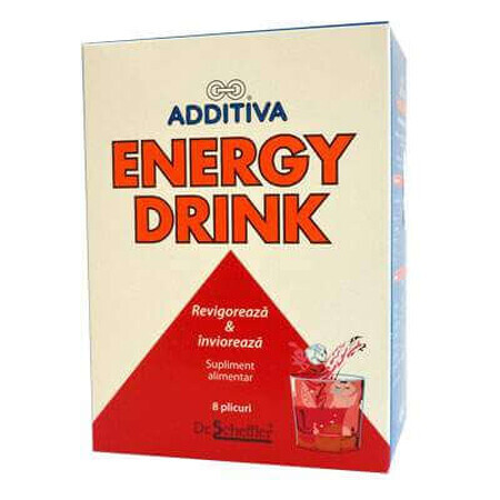 Energy Drink Additiva, 8 plicuri, Dr. Scheffler