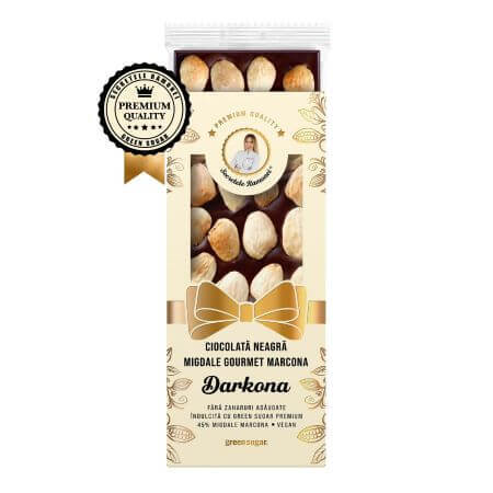 Dunkle Schokolade mit Mandeln Marcona Darkona, 110 g, Ramona's Secrets
