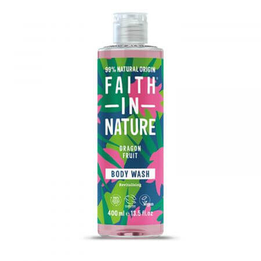 Gel de dus natural revitalizant cu fructul dragonului, 400 ml, Faith in Nature