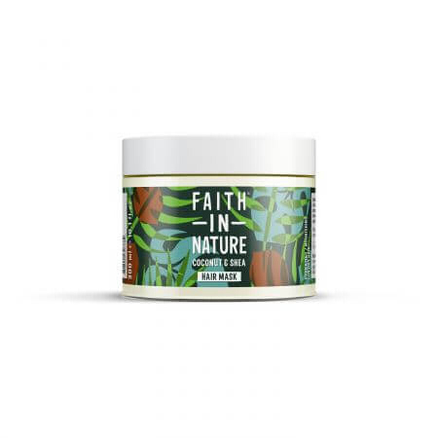 Masca naturala nutritiva cu cocos si unt de shea, 300 ml, Faith in Nature