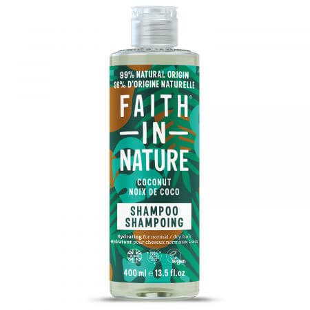 Sampon natural hidratant cu cocos, 400 ml, Faith in Nature