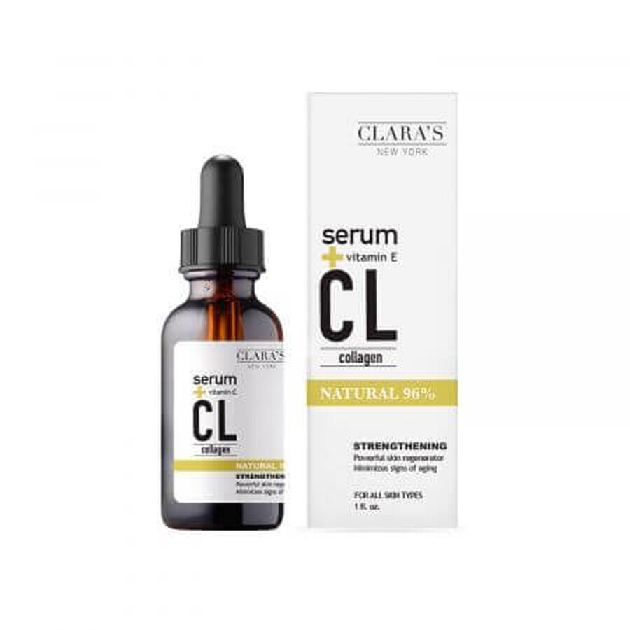 Serum facial multi colagen si vitamina E, 30 ml, Clara's New York