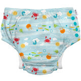 Slip pentru inot si antrenament la olita Light Aqua Sea Friends, + 3 ani, Green Sprouts