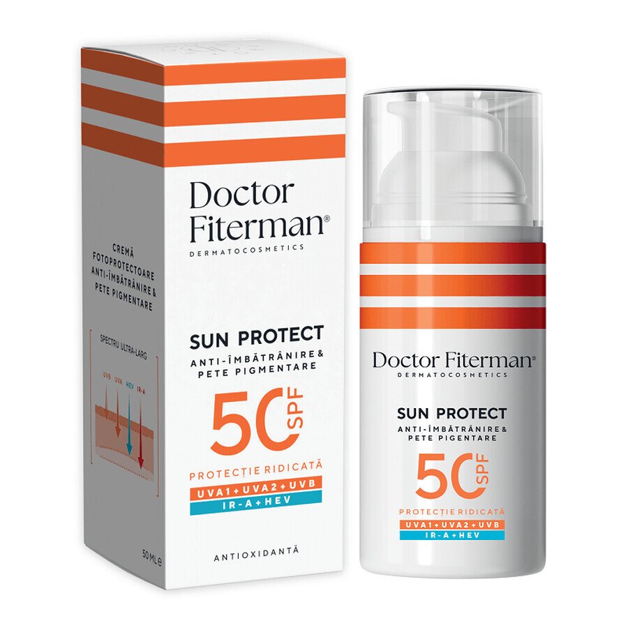 Feuchtigkeitscreme mit SPF50 Sun Protect, 50 ml, Doktor Fiterman