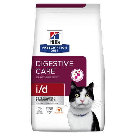 Hrana cu pui pentru pisici i/d Digestive Care, 400 g, Hill's PD