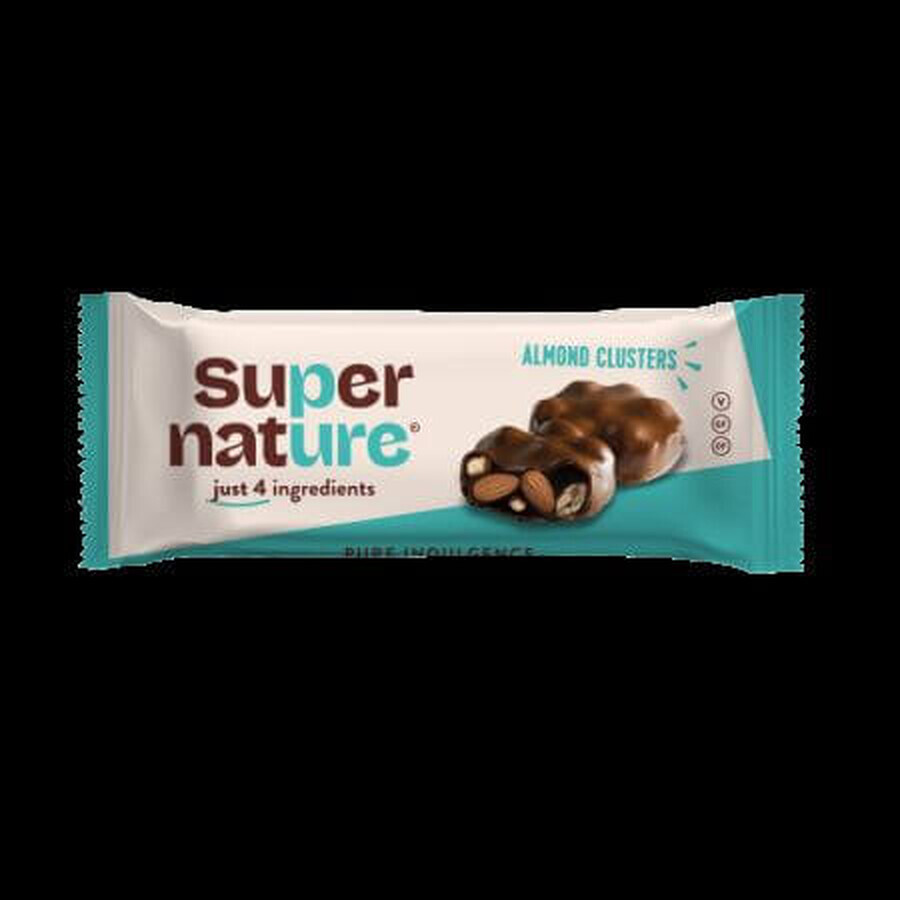 Organic chocolate-covered almonds, 34 g, Super Nature