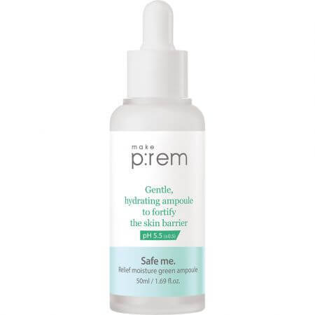 Ser de fata hidratant Safe Me. Green Ampoule, 50 ml, Make P:rem