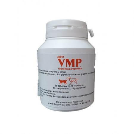 VMP Vitamine Caini & Pisici, 50 comprimate, Zoetis