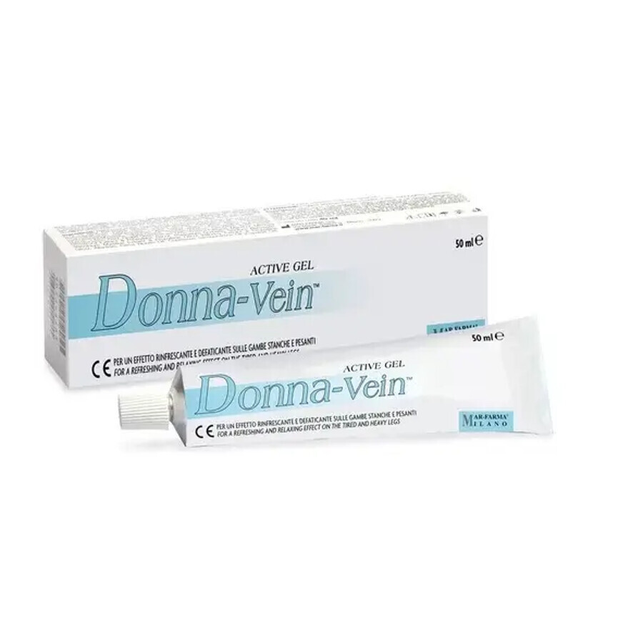 Gel pentru contracararea starii de greutate și de oboseala a picioarelor Donna-Vein, 30 ml, Mar-Farma