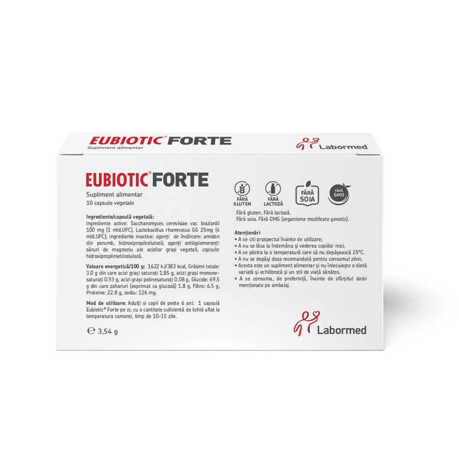 Eubiotic Forte, 10 vegetarian capsules, Labormed