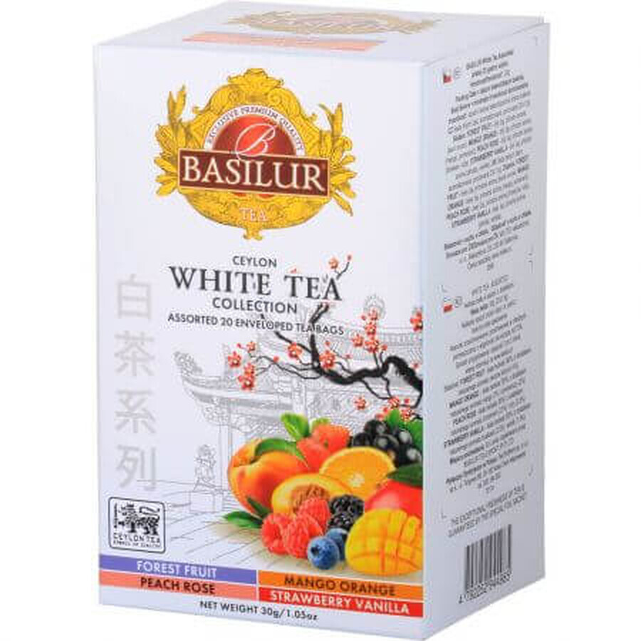 Té Blanco Té Blanco Surtido, 20 bolsitas, Basilur