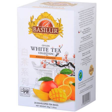 Thé blanc Mangue Orange, 20 sachets, Basilur