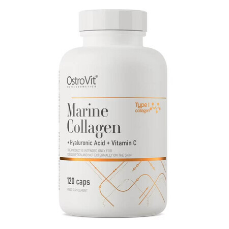 Marine Collageen met Hyaluronzuur en Vitamine C, 120 capsules, Ostrovit