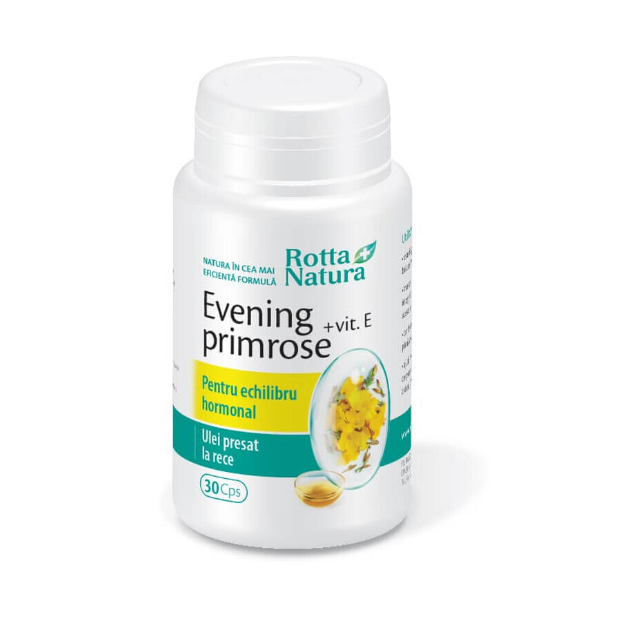 Nachtkerze + Vitamin E, 30 Kapseln, Rotta Natura