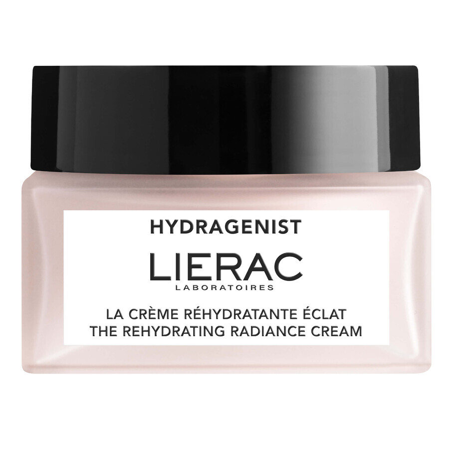 Crema de zi rehidratanta pentru stralucire Hydragenist, 50 ml, Lierac