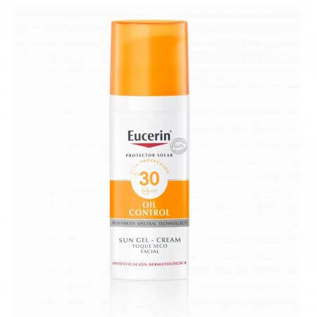 Eucerin Oil Control Sonnenschutz Sebum Control Gel Creme SPF 30+, 50 ml