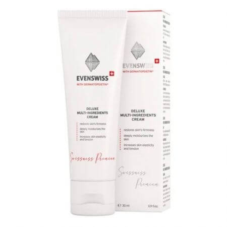 Crema intens hidratanta Deluxe Multi-Ingredients Cream, 30 ml, Evenswiss