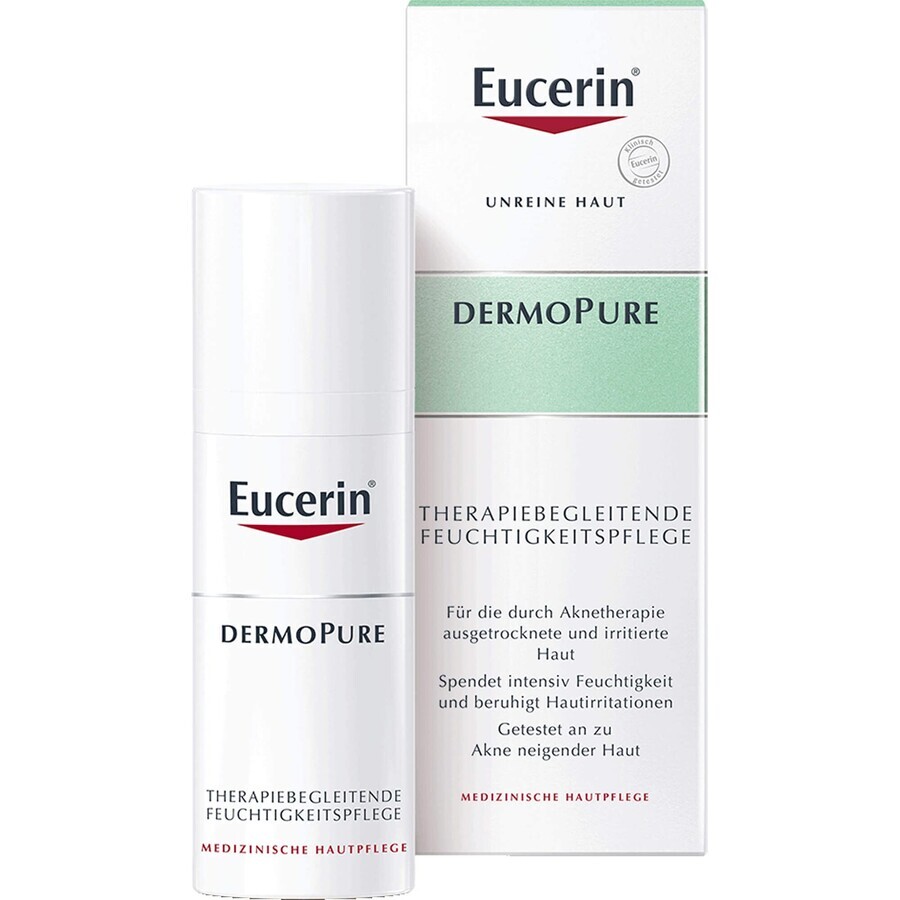 Eucerin Dermo Pure Hautberuhigende und feuchtigkeitsspendende Creme, 50 ml