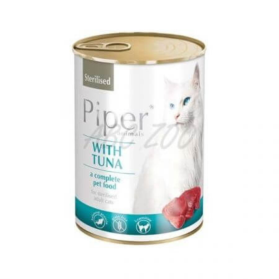 Thunfisch-Nassfutter für sterilisierte Katzen, 400 g, Piper