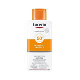 Eucerin Sensitive Lotiune lejera cu protectie solara SPF50+, 400 ml