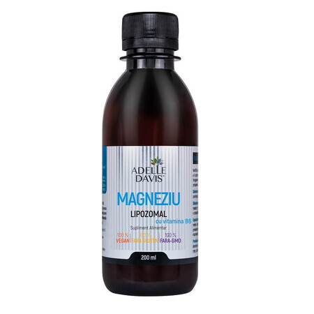 Magnesium Lipozomal mit Vitamin B6, flüssig, 200 ml, Adelle Davis