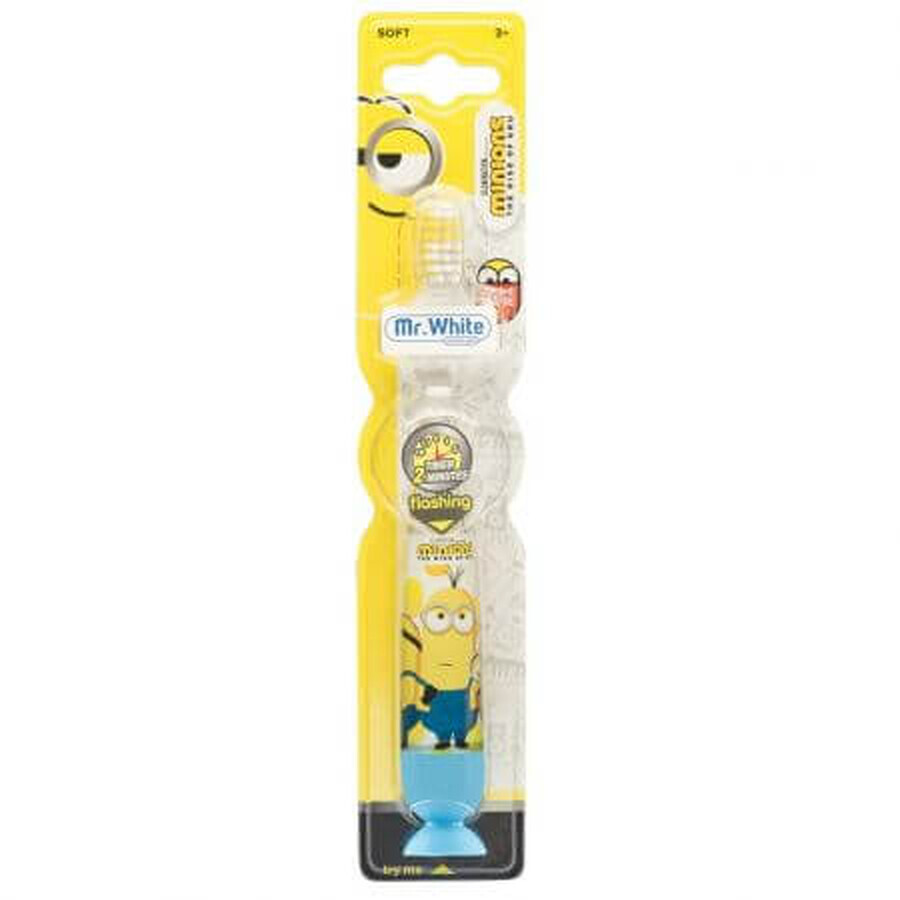 Periuta de dinti LED Soft pentru copii Minions, +3 ani, Mr White