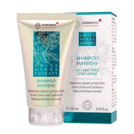 Sampon pentru par stralucitor Swiss Herbs Therapy, 150 ml, Evenswiss