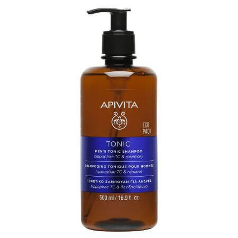 Shampooing tonique pour hommes, 500 ml, Apivita