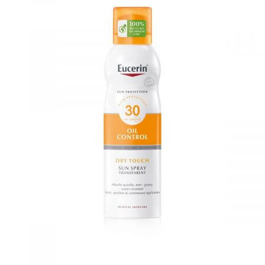 Eucerin Oil Control Invisible Skin Spray mit Sonnenschutz SPF 30+, 200 ml