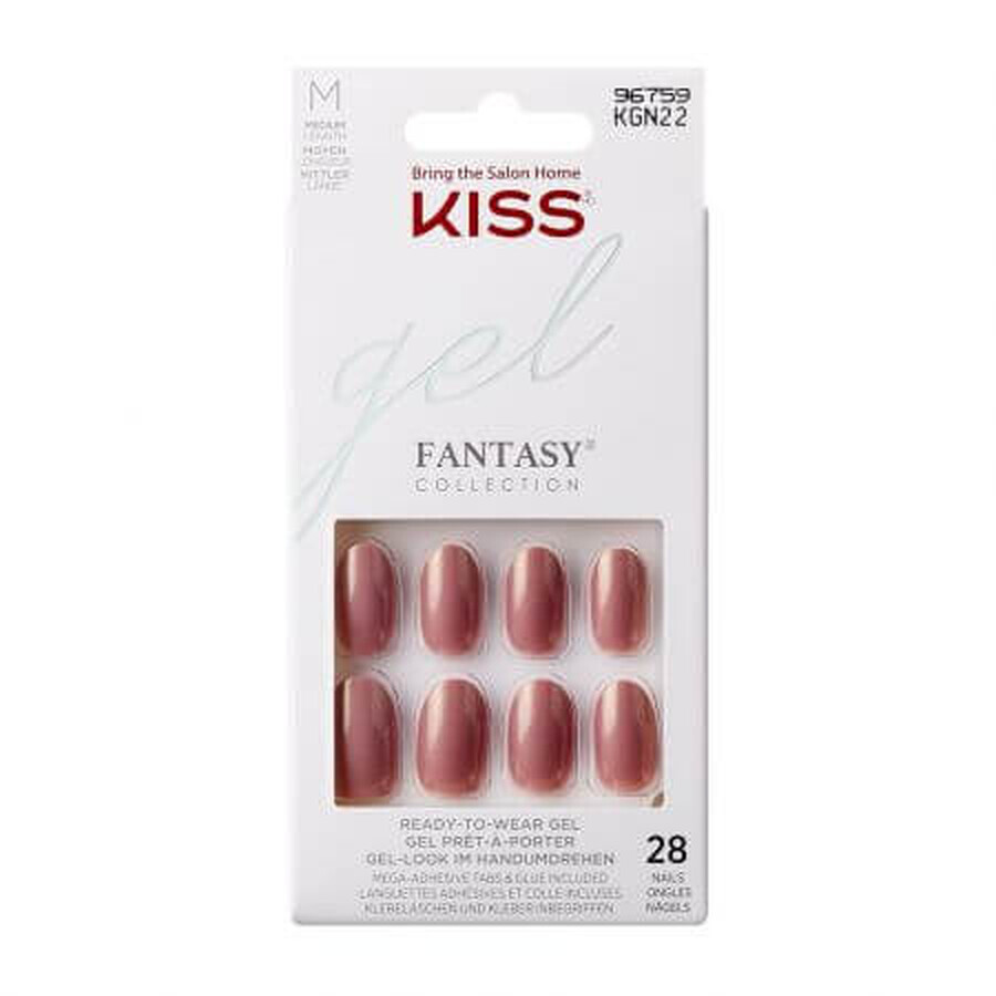 Unghii false Gel Fantasy Color, Medium Oval, Kiss