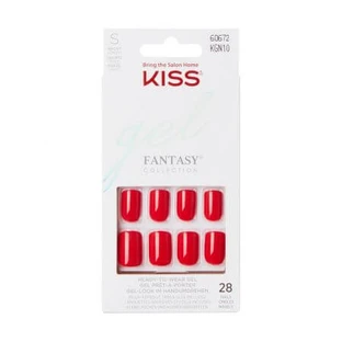 Uñas postizas de gel Fantasy Color, Lo que sea corto Squoval, Kiss