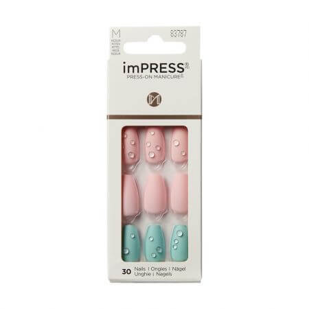 Impress kunstnagels, Dew Drop Medium Coffin, Kiss