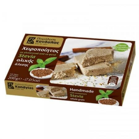 Vollkorn-Halva, gesüßt mit Stevia, 200 g, Kandylas